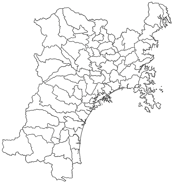 宮城県地図